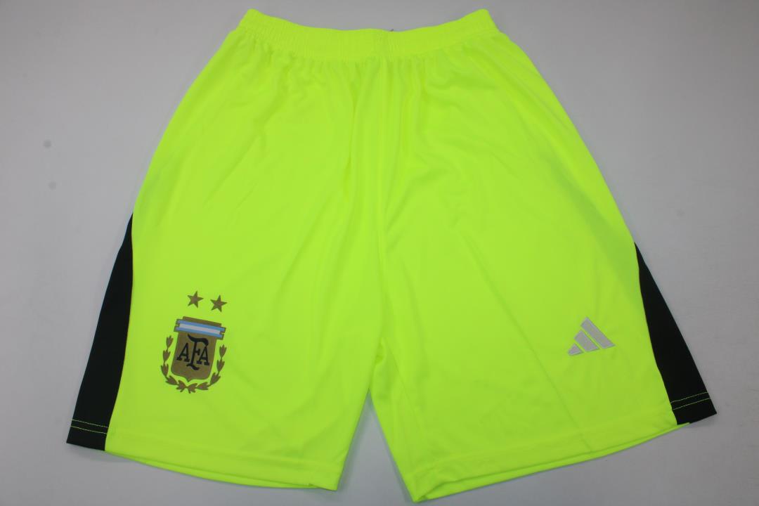 AAA Quality Argentina 2022 World Cup GK Green Soccer Shorts